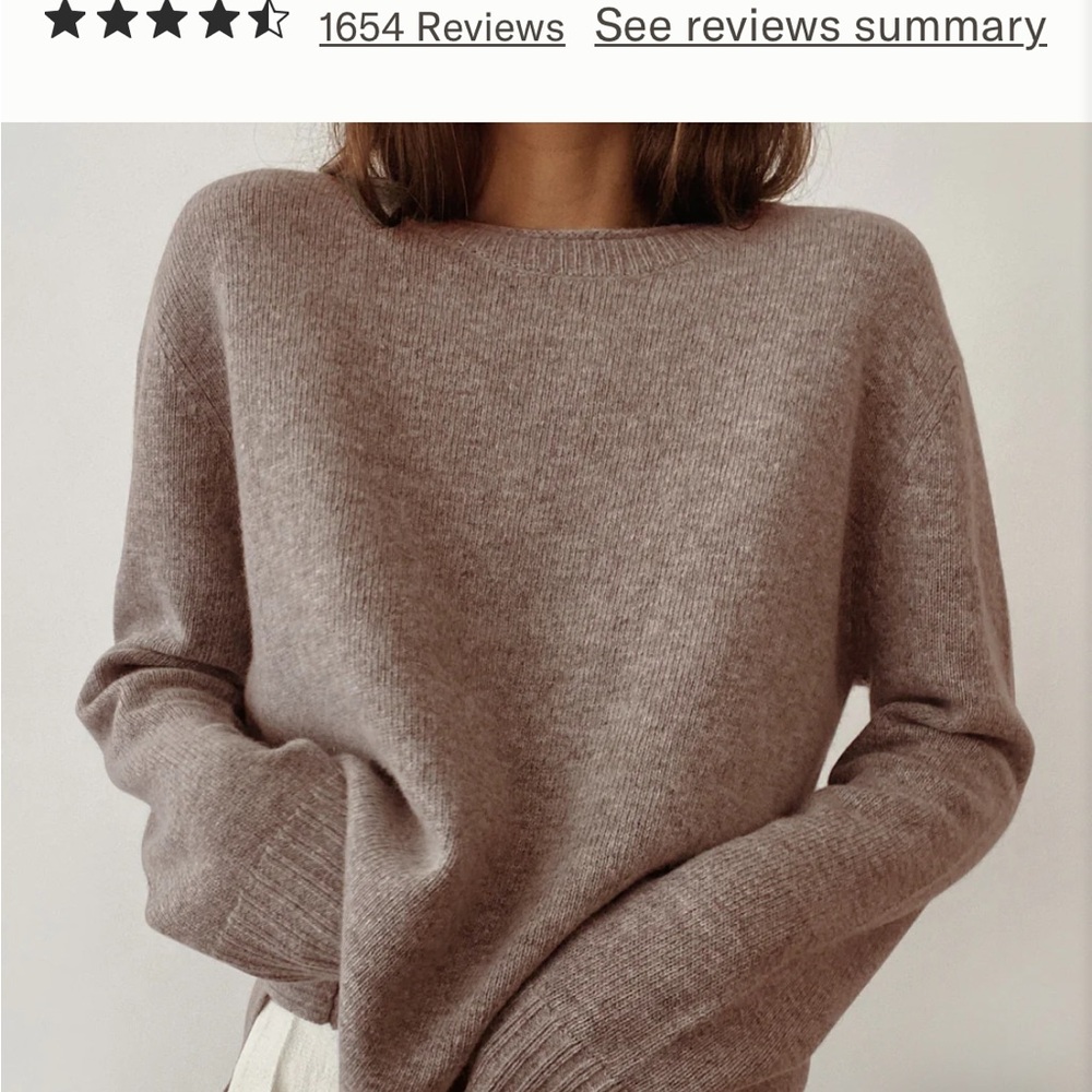 Jenni Kayne Brown Crew Neck Sweater